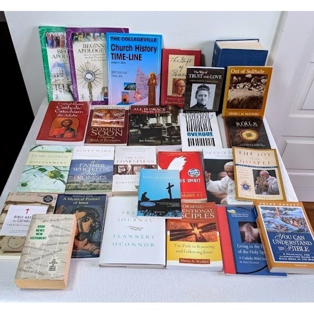 26 Lot Catholic Books Christian Religious Devotional Study Guidance Pope Lent
